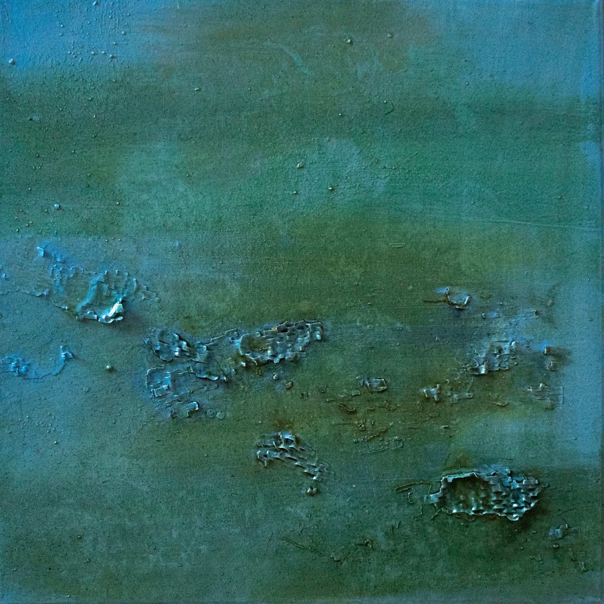 Gemälde Wasserwelt II, 40 × 40 cm