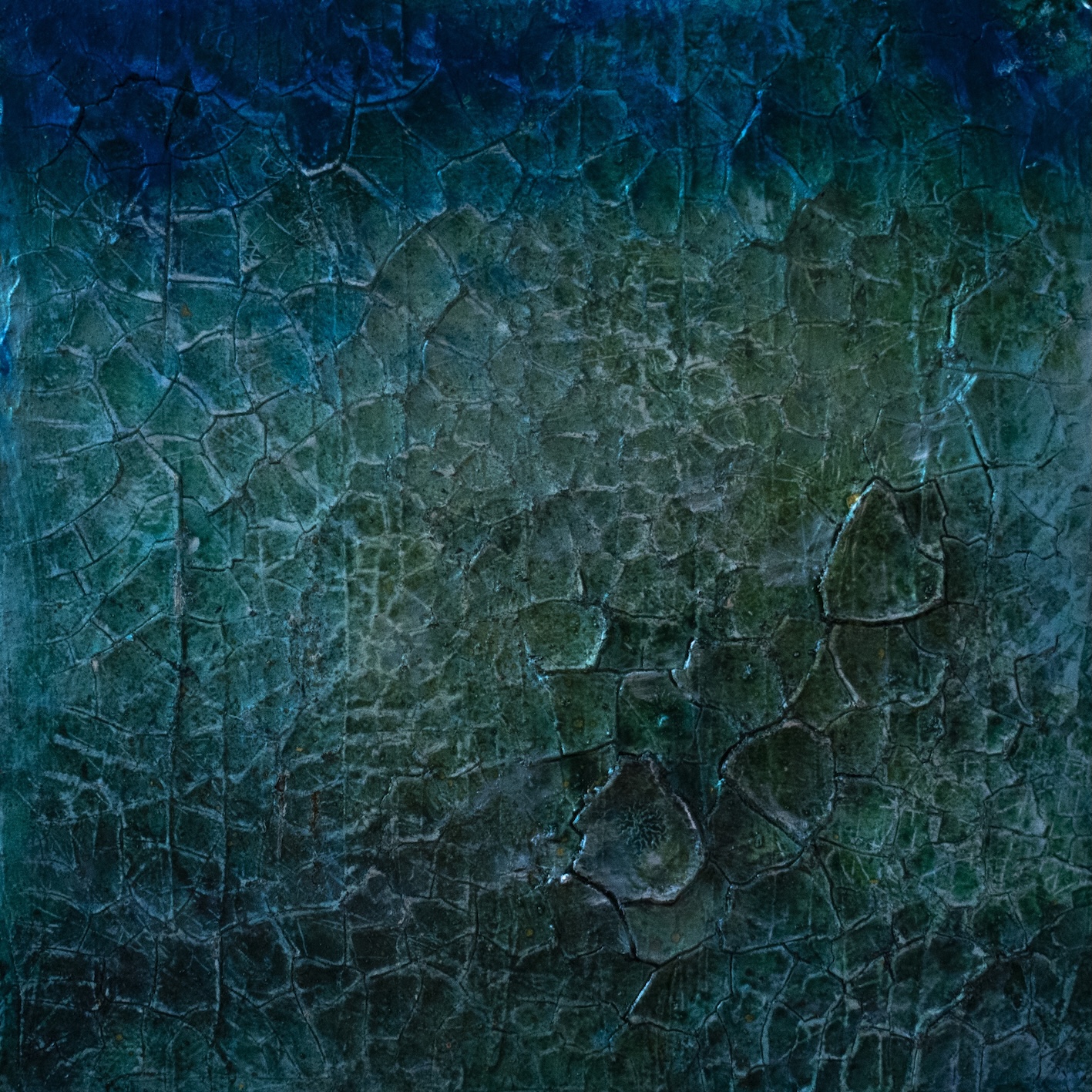 Gemälde Wasserwelt IV, 40 × 40 cm